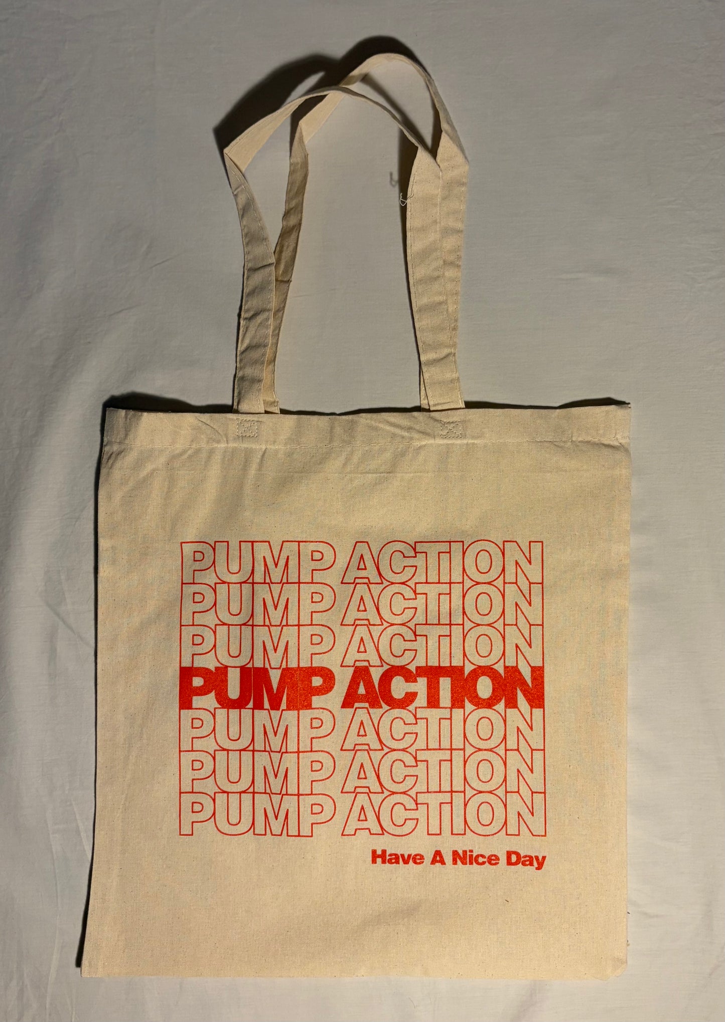 Pump Action Tote Bag